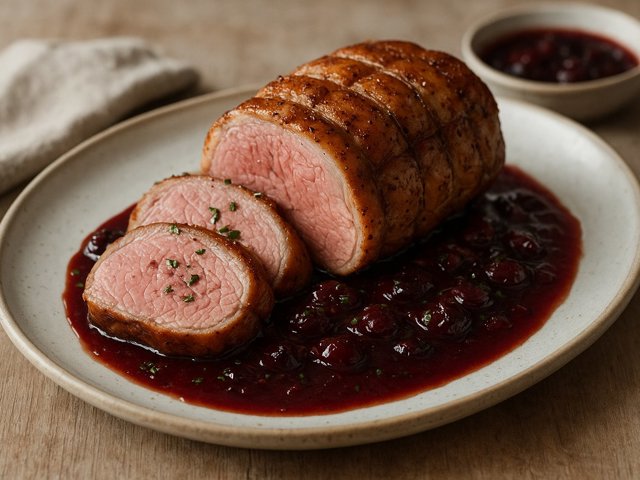 Pan-Roasted Loin Of Lamb