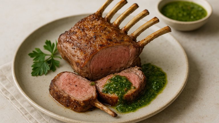 Pan-Roasted Rack Of Lamb