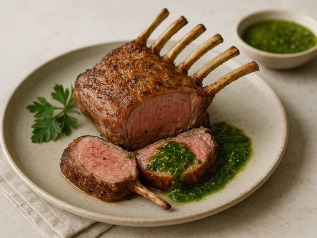 Pan-Roasted Rack Of Lamb