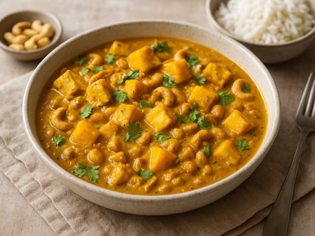 Paneer, Cashew & Mango Curry