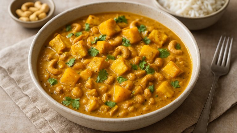 Paneer, Cashew & Mango Curry