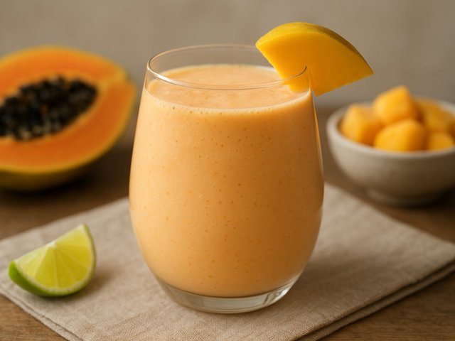 Papaya-Mango Batido