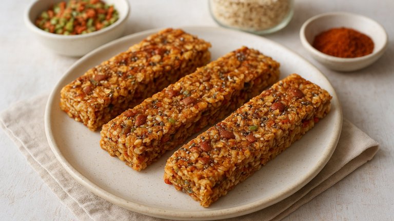 Paprika Parmesan Granola Bars