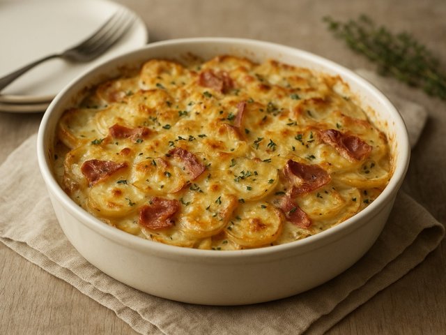 Parsnip-Cheese Gratin