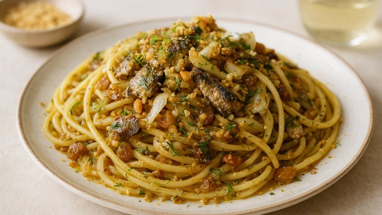 Pasta Con Le Sarde (Pasta With Sardines And Fennel)