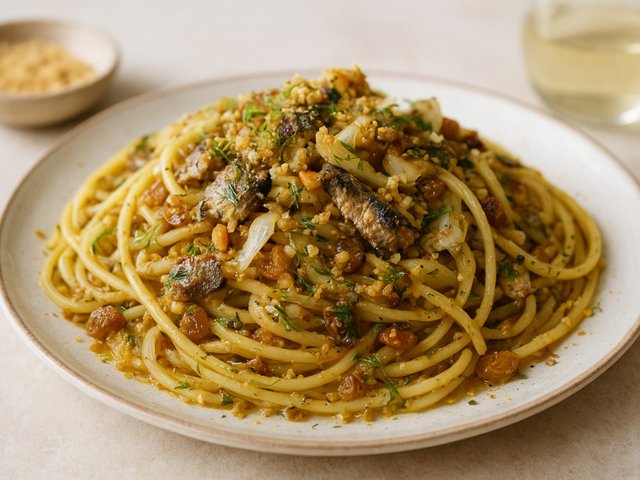 Pasta Con Le Sarde (Pasta With Sardines And Fennel)