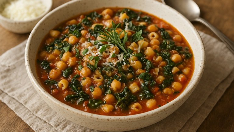 Pasta E Ceci: (Italian Pasta And Chickpea Stew)