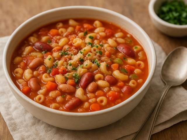 Pasta E Fagioli (Pasta And Beans)