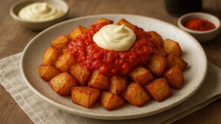Patatas Or Papas Bravas (Spanish Fried Potatoes)