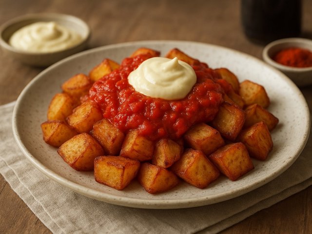 Patatas Or Papas Bravas (Spanish Fried Potatoes)