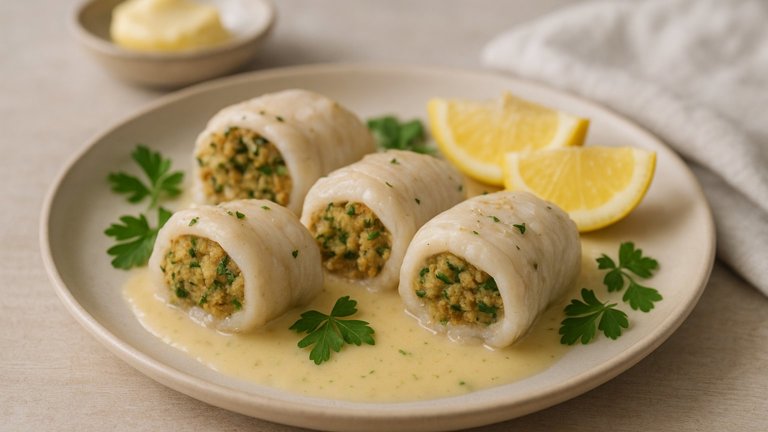 Paupiettes (Stuffed Fish Fillets)