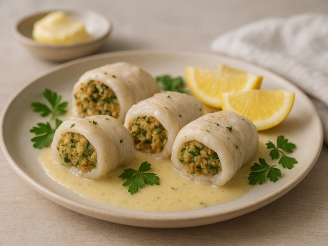 Paupiettes (Stuffed Fish Fillets)