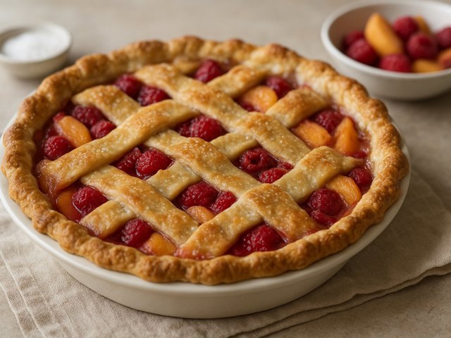 Peach-A-Berry Pie
