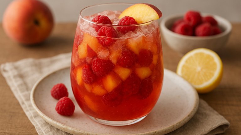Peach AND Raspberry Sangria