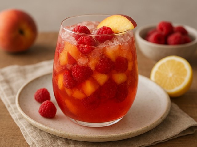 Peach AND Raspberry Sangria
