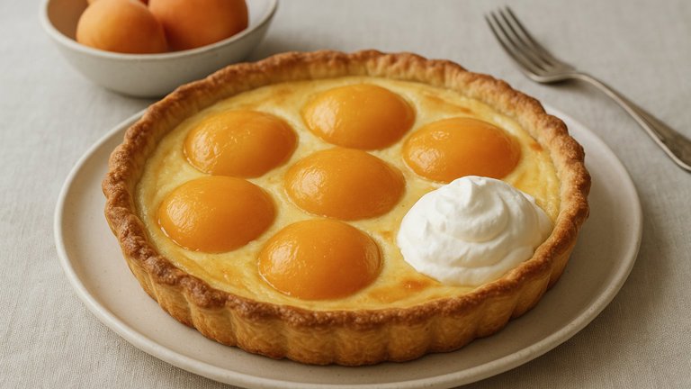 Peach Custard Pie Cockaigne