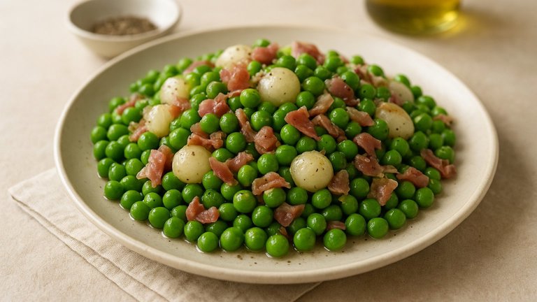 Peas With Prosciutto And Onions