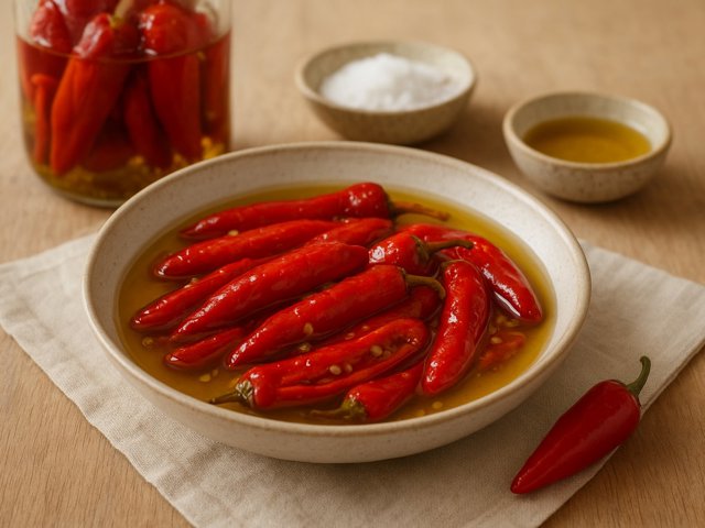 Pepperoncini Sott’olio (Calabrian-Style Chiles)