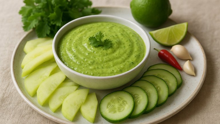 Peruvian Green Sauce (AJI Verde)