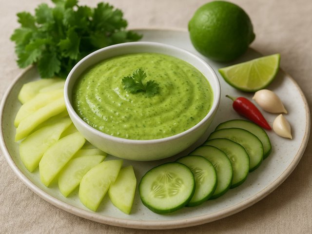 Peruvian Green Sauce (AJI Verde)