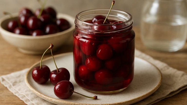 Pickled Cherries
