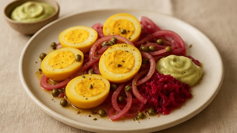Pickled Egg And Onion Salad