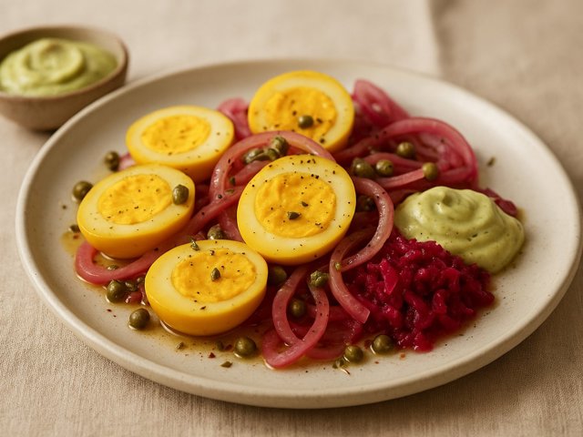 Pickled Egg And Onion Salad