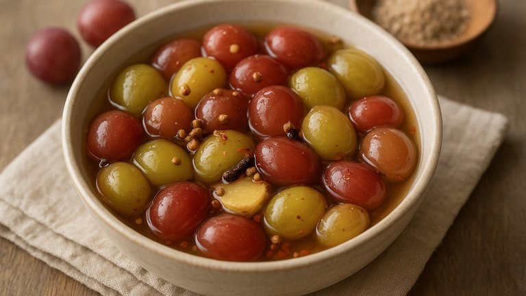 Pickled Grapes