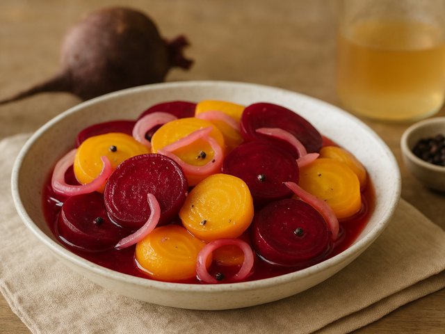 Pickled Red Or Golden Beets