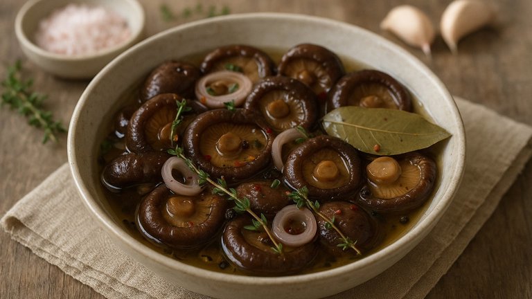 Pickled Shiitake Mushrooms