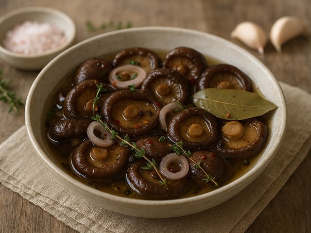 Pickled Shiitake Mushrooms
