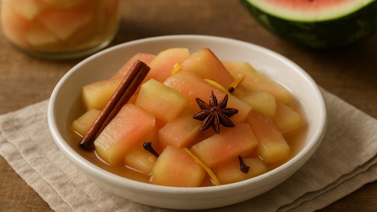 Pickled Watermelon Rind
