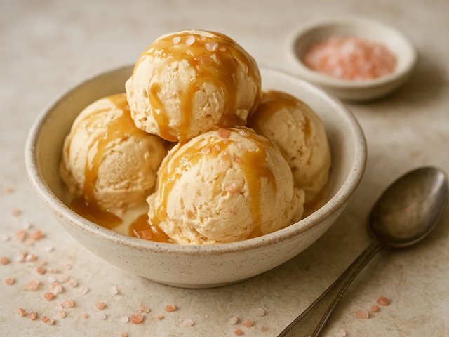 PINK HIMALAYAN SALTED CARAMEL ICE CREAM