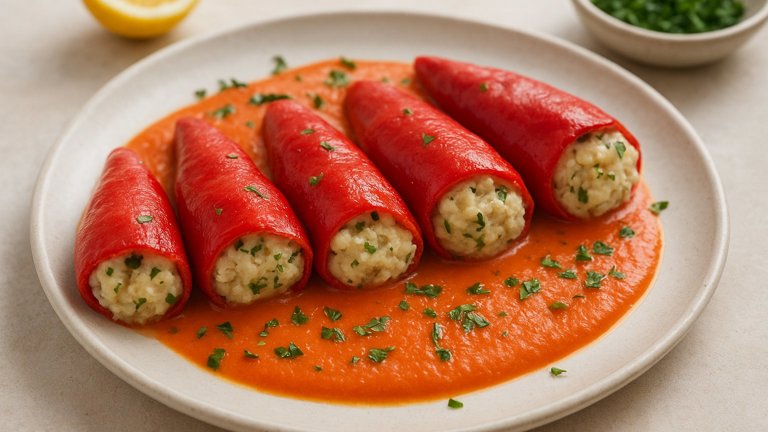 Piquillo Peppers Stuffed With SALT COD Brandade