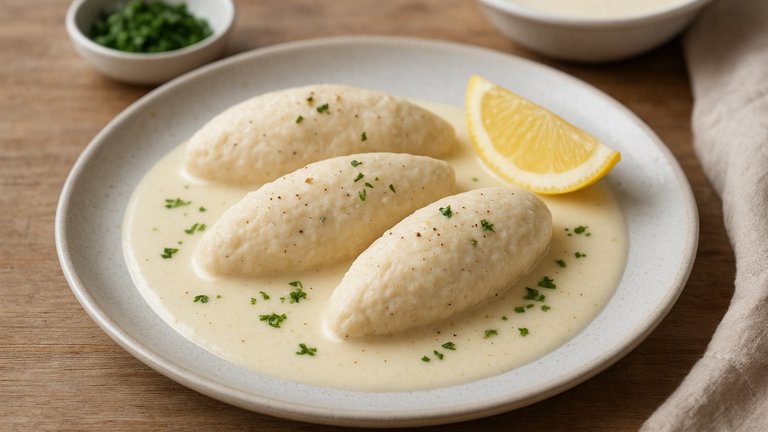 Poached Fish Quenelles