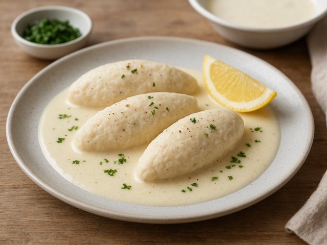 Poached Fish Quenelles