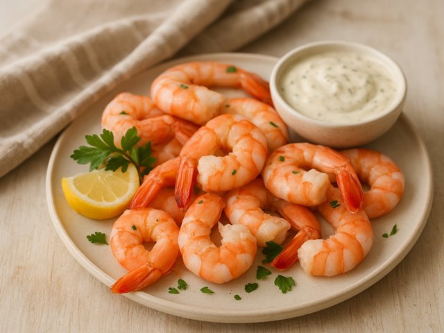 Poached Or “Boiled” Shrimp