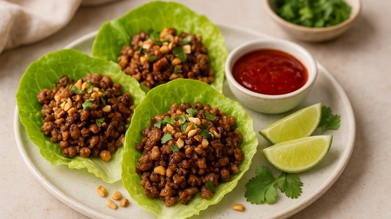 Pork And Mushroom Lettuce Wraps