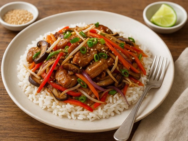 Pork And Veggie Stir-Fry