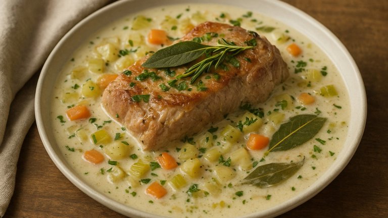 Pork Braised In Milk
