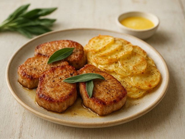 Pork Chops With Scalloped Potatoes