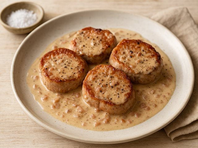 Pork Medallions With&nbsp;shallot Cream Sauce&nbsp;