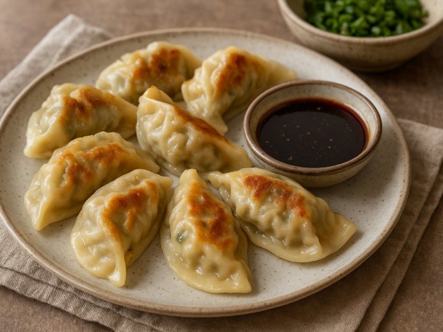 Pork, Shrimp, And Chinese Chives Dumplings