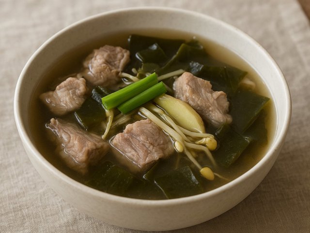 Pork Spare Ribs And Kelp Soup