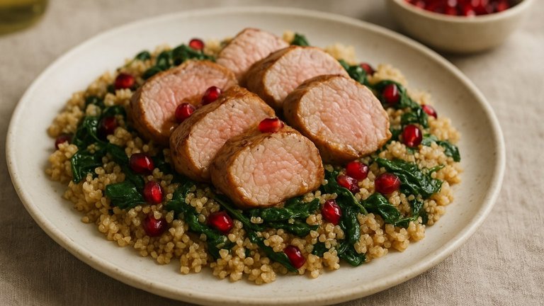 Pork Tenderloin With Quinoa Pilaf