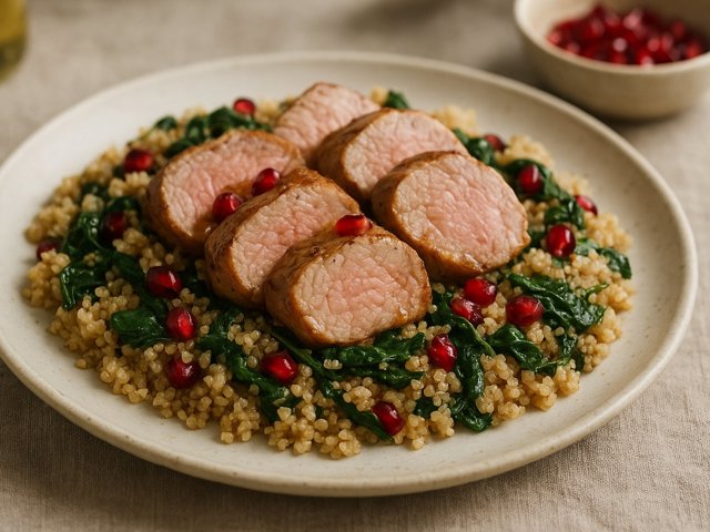 Pork Tenderloin With Quinoa Pilaf