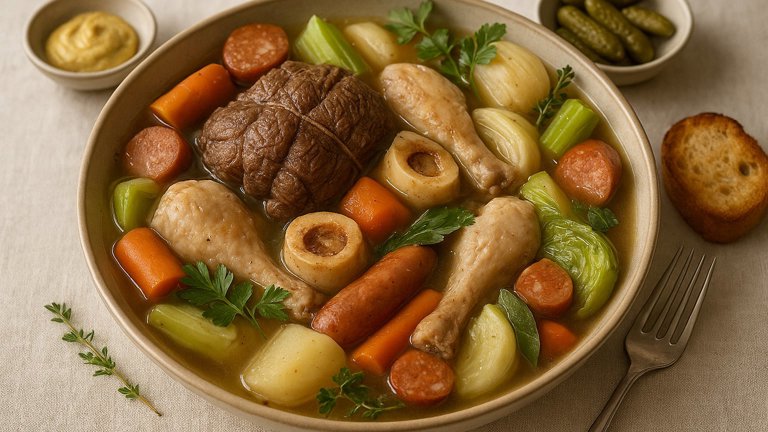 Pot-Au-Feu (French Simmered Beef And Vegetables)