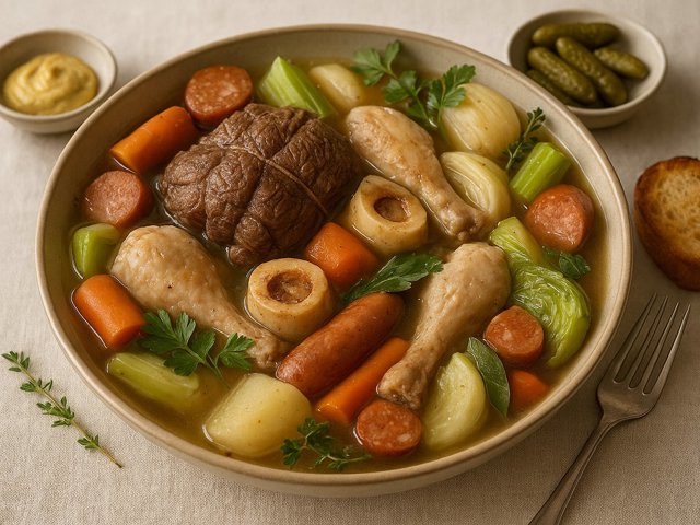 Pot-Au-Feu (French Simmered Beef And Vegetables)