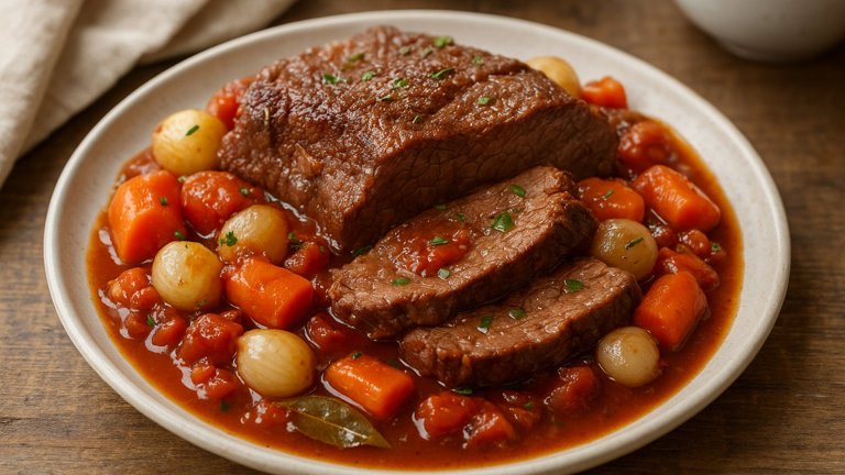 Pot Roast with Red Wine Sauce