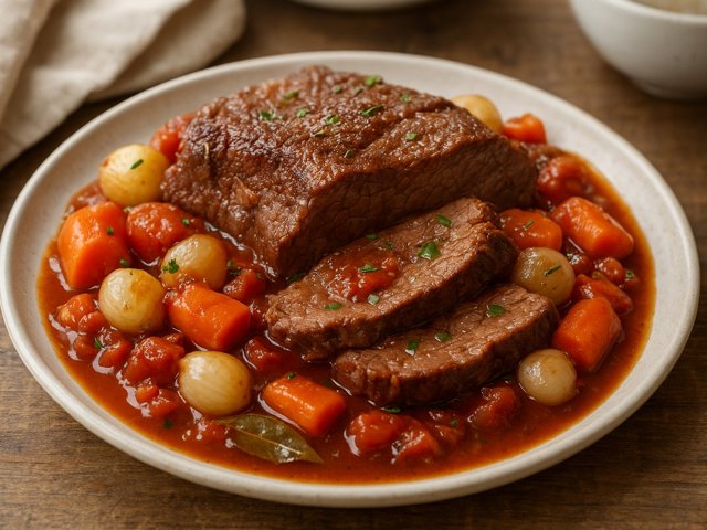 Pot Roast With Red Wine Sauce